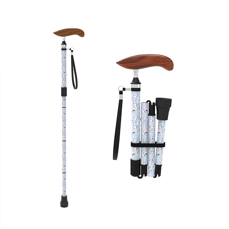 Intercare Folding Cane — Blue Ocean