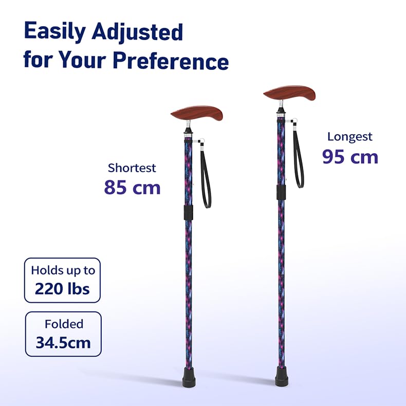 Intercare Folding Cane — Sci-Fi Print