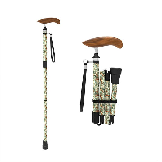 Intercare Folding Cane — Forest Print