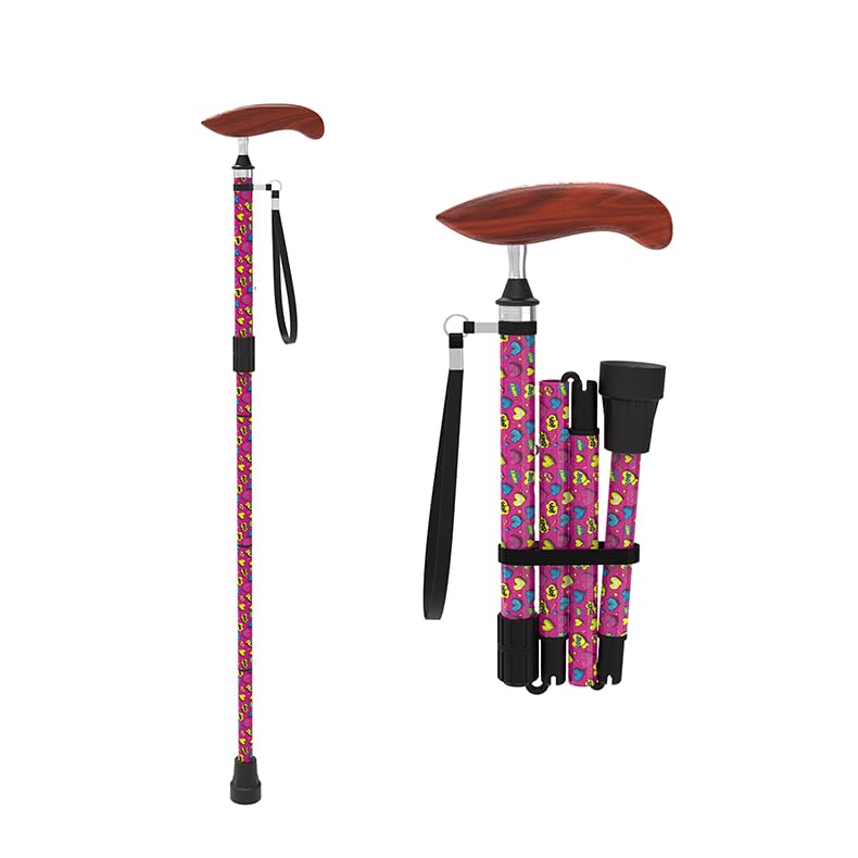 Intercare Folding Cane — Romantic Wood