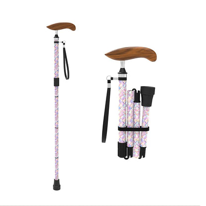 Intercare Folding Cane — Iridescent Shell