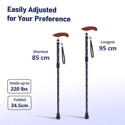 Intercare Folding Cane — Sci-Fi Print