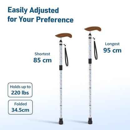 Intercare Folding Cane — Blue Ocean