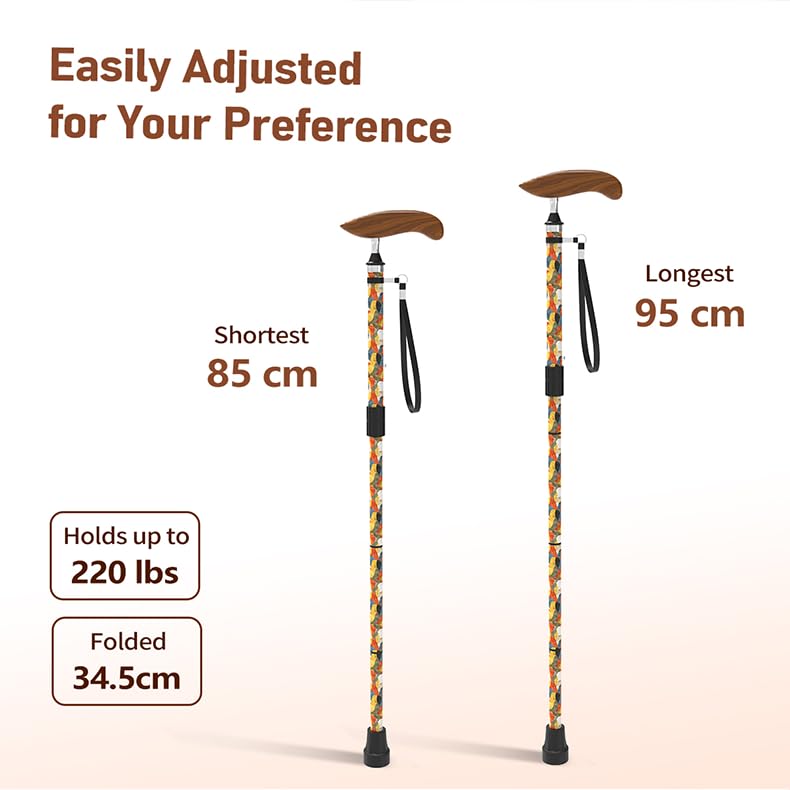 Intercare Folding Cane — Artistic Print