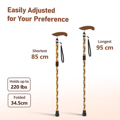 Intercare Folding Cane — Artistic Print