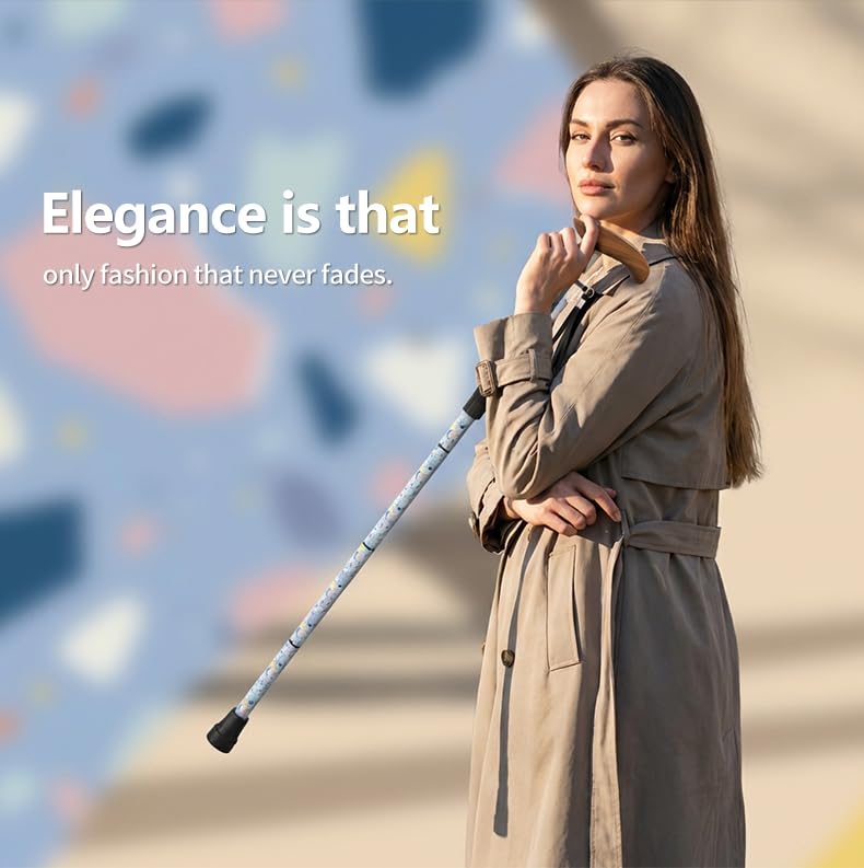 Intercare Folding Cane — Blue Ocean