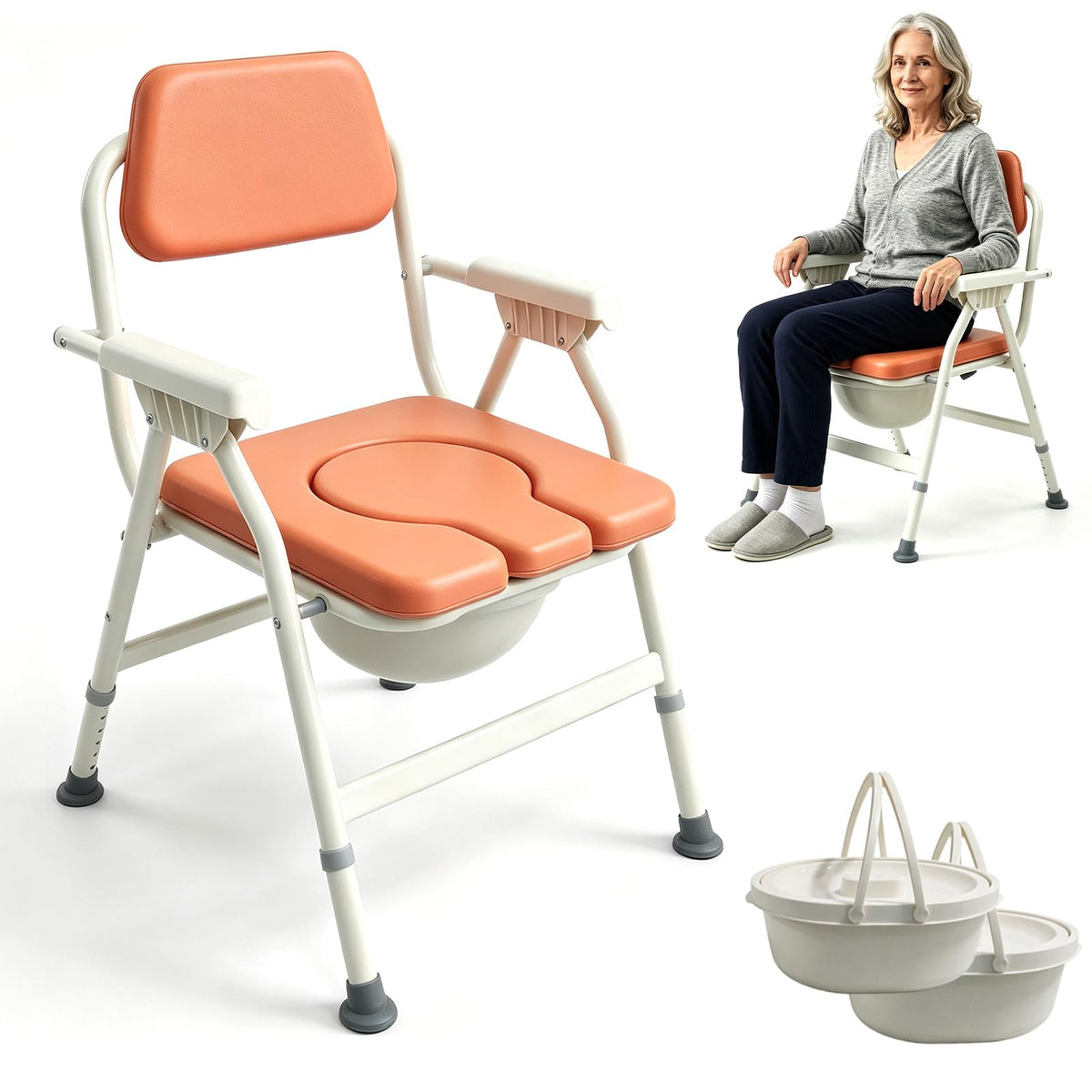 Unioncare Foldable Bedside Commode — <Color>