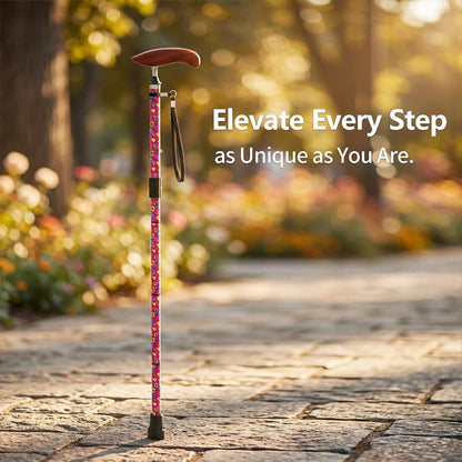 Intercare Folding Cane — Romantic Wood