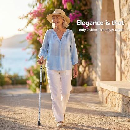 Intercare Folding Cane — Blue Ocean