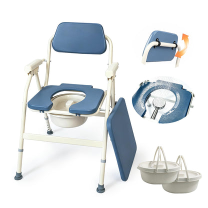 Unioncare 2-in-1 Bedside Commode & Shower Chair