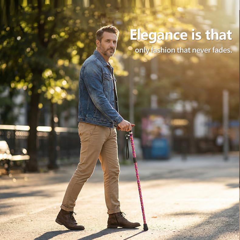 Intercare Folding Cane — Romantic Wood
