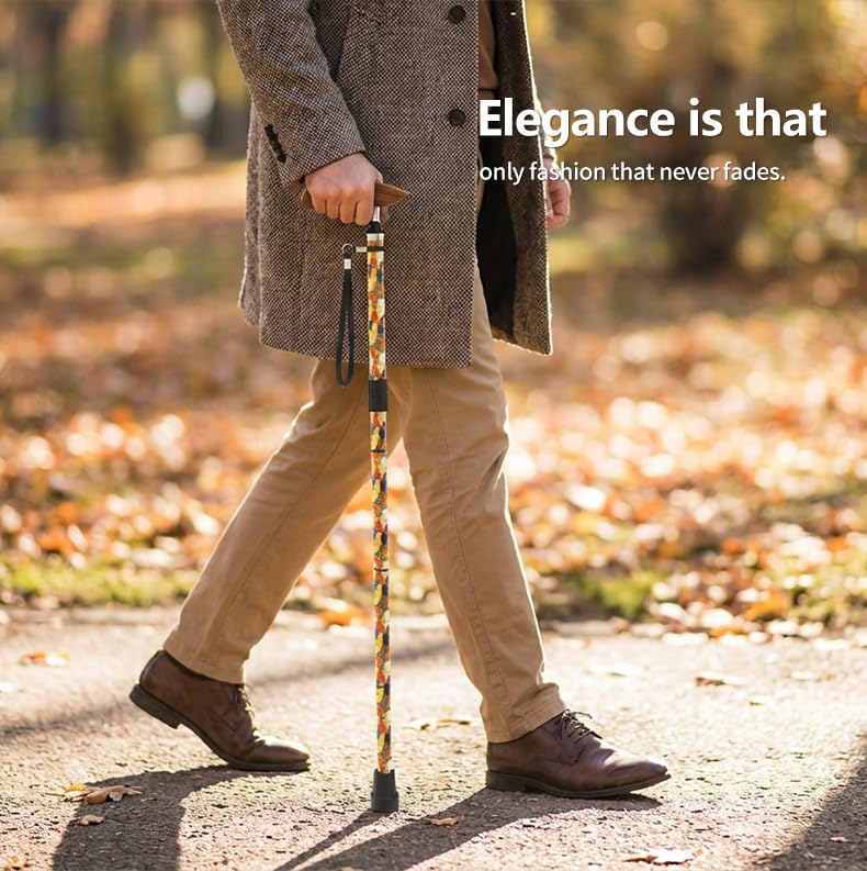Intercare Folding Cane — Artistic Print