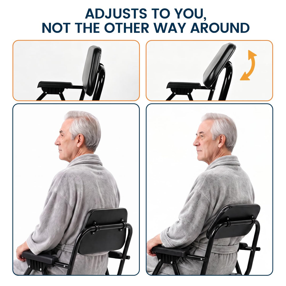 Unioncare Foldable Commode Chair — 400 lb