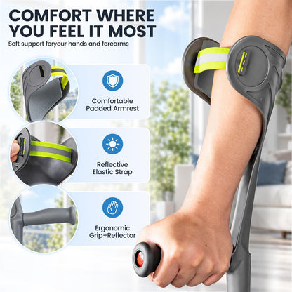 Unioncare Forearm Crutches — Gray