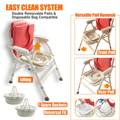 Unioncare Foldable Bedside Commode — <Color>