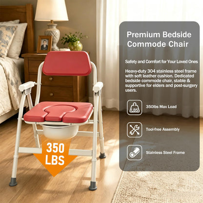 Unioncare Foldable Bedside Commode — <Color>