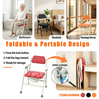 Unioncare Foldable Bedside Commode — <Color>