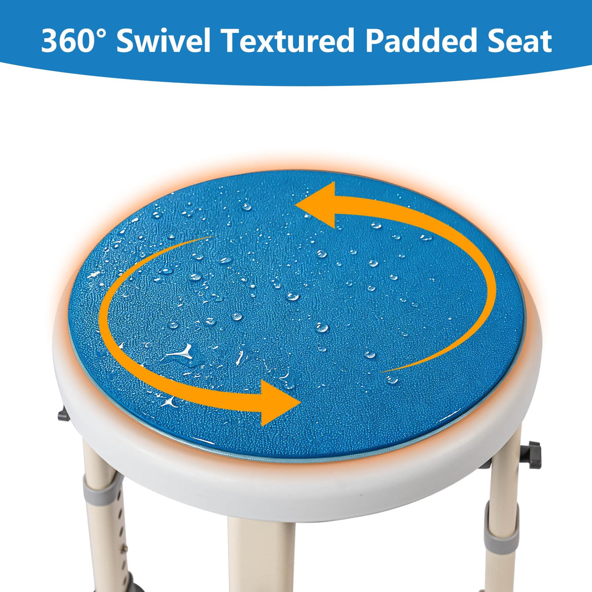 Unioncare 360° Swivel Shower Stool — 440 lb