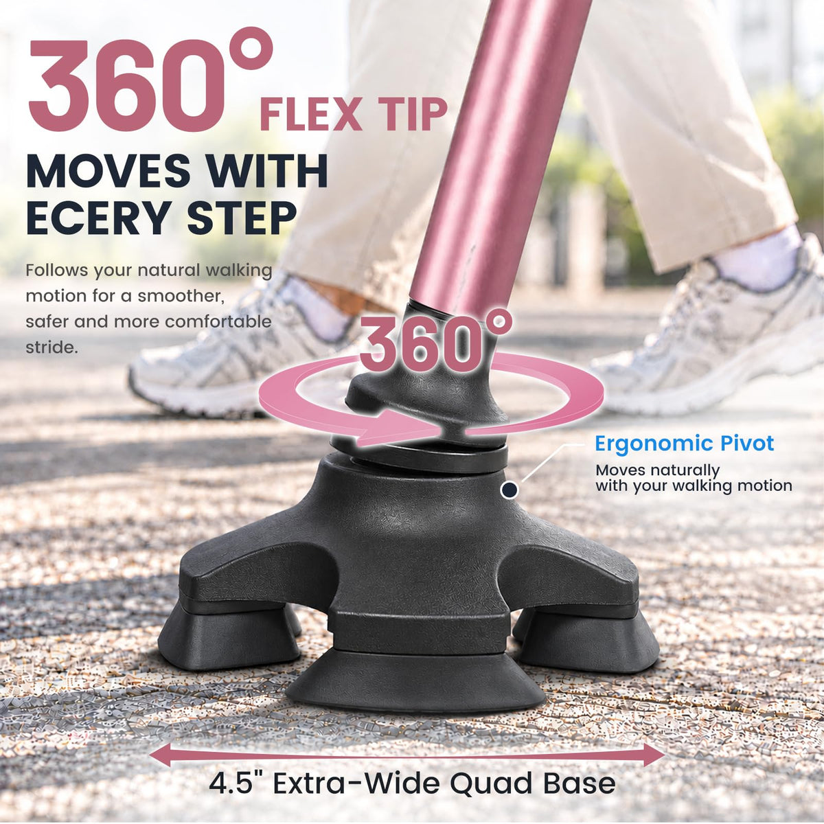 Unioncare Forearm Crutches — Pink